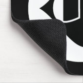 Tapis de souris graphique blanc du logo w/Text de (Coin)