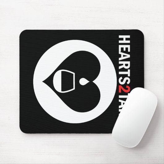 Tapis de souris graphique blanc du logo w/Text de (Avec souris)