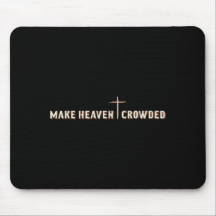 Tapis De Souris Graphique chrétien Jésus croix faire le ciel bondé
