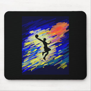 Tapis De Souris Graphique de basket-ball