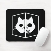 Tapis De Souris Graphique de chat de Schrödinger (Avec souris)