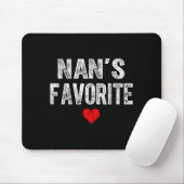 Tapis De Souris Graphique de cœur préféré de Nan pour la fête des (Avec souris)
