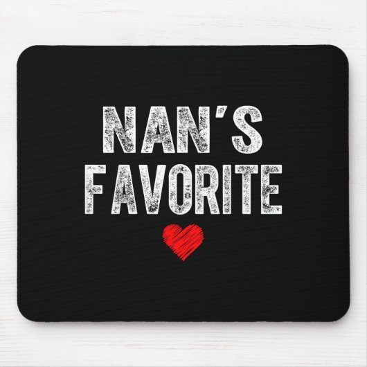 Tapis De Souris Graphique de cœur préféré de Nan pour la fête des (Devant)