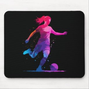 Tapis De Souris Graphique de football et football, pour les filles