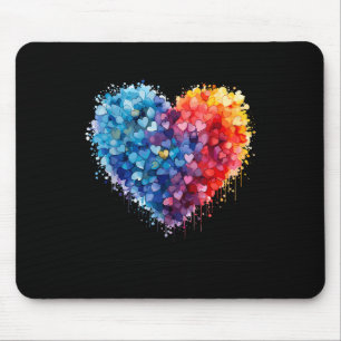 Tapis De Souris Graphique de la Saint-Valentin Amour Coeur Drôle H
