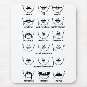 Tapis De Souris Graphique de Moustache