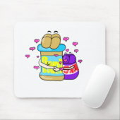 Tapis De Souris Graphique de Pb&j Bestfreinds (Avec souris)