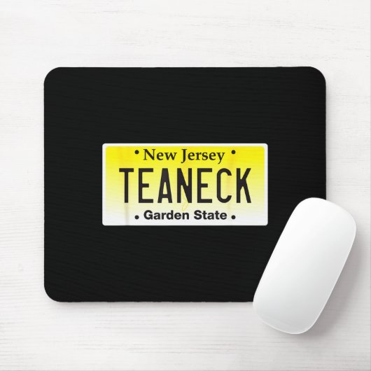 Tapis De Souris Graphique de plaque d'immatriculation Teaneck New  (Avec souris)