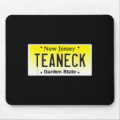 Tapis De Souris Graphique de plaque d'immatriculation Teaneck New  (Devant)