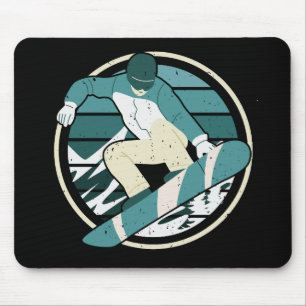 Tapis De Souris Graphique de snowboard moderne