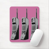 Tapis De Souris Graphique de téléphone mobile rétro (Avec souris)