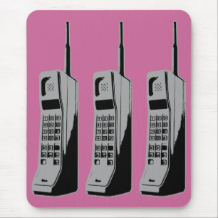 Tapis De Souris Graphique de téléphone mobile rétro
