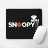Tapis De Souris Graphique de typographie japonaise Snoopy (Avec souris)