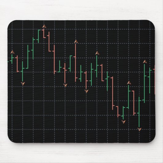 Tapis De Souris Graphique d'échange de devises du marché stock (Devant)