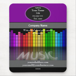 Tapis de souris graphique d'enregistrement musical