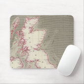 Tapis De Souris Graphique des marées Britanniques (Avec souris)