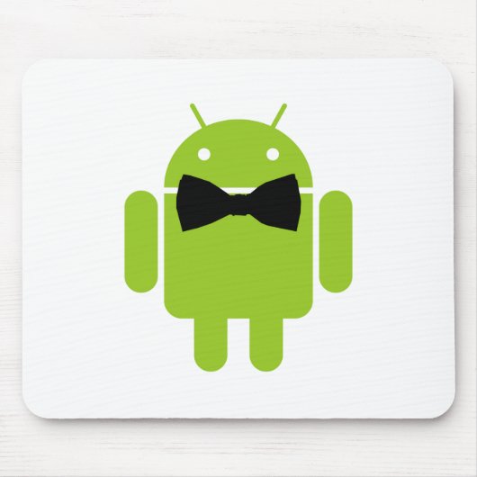 Tapis De Souris Graphique d'icône de robot Android formel (Devant)