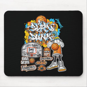 Tapis De Souris Graphique d'illustration de style cool de basket-b