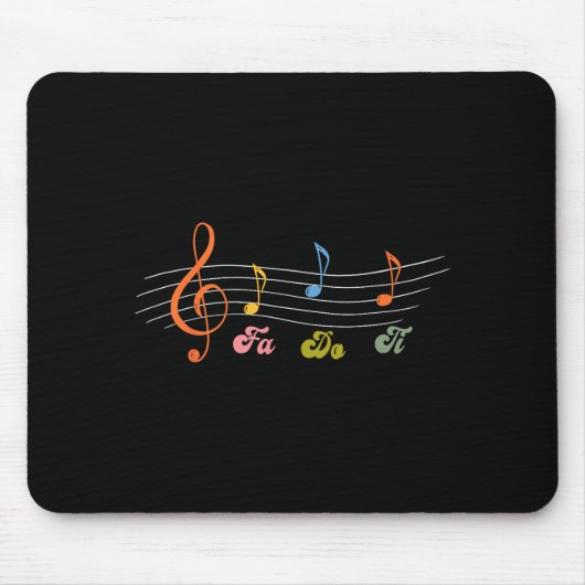 Tapis De Souris Graphique Do Subtil Musical Fa Ti (Devant)