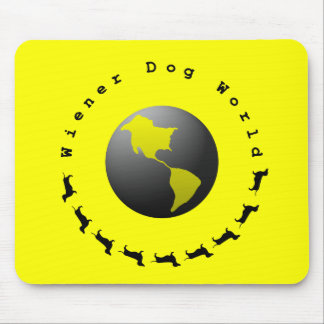 Tapis De Souris Graphique du monde de chien de saucisse