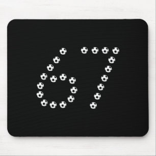 Tapis De Souris Graphique du numéro de football 67 _ Maillot de sp