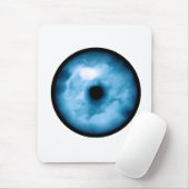 Tapis De Souris Graphique nuageux bleu-clair d'oeil (Avec souris)