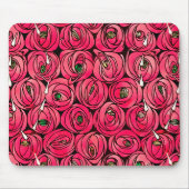 Tapis De Souris Graphique rose Art Nouveau Rennie Macintosh (Devant)
