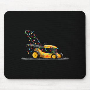 Tapis De Souris Graphiques de Noël tondeuse à gazon amateur de lum