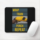 Tapis De Souris Graphiques Punchy Wrap Train Punch Répéter, Boxe K (Avec souris)