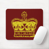 Tapis De Souris Graphisme Couronne Royale (Avec souris)