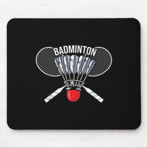 Tapis De Souris Graphisme de badminton Joueur de badminton Navette