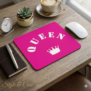 Tapis De Souris Graphisme de couronne de la reine moderne et éléga