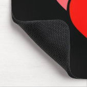 Tapis De Souris Graphisme de doubles cœurs de la Saint-Valentin (Coin)