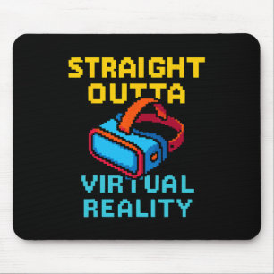 Tapis De Souris Graphisme de réalité virtuelle en pixel art rétro 