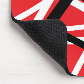 Tapis De Souris graphisme rouge, noir et blanc (Coin)