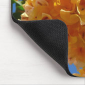 Tapis De Souris Grappe de Fleur Tropicale de Bougainvillée Dorée (Coin)