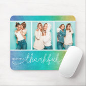Tapis De Souris Grateful Merci béni moderne Trois photo (Avec souris)