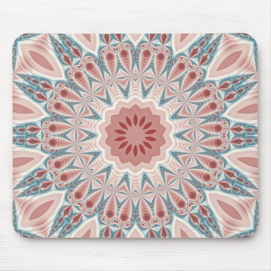 Tapis De Souris Grattez moderne Kaleidoscope Mandala art fractal (Devant)
