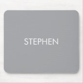 Tapis De Souris Gray minimalist custom name  (Devant)