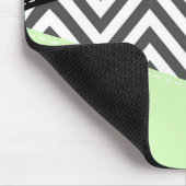 Tapis De Souris Gray Zigzag, Gray Chevron, Zigzag Pattern, Mint (Coin)