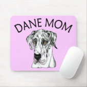 Tapis De Souris Great Dane Mom Harlequin UC (Avec souris)