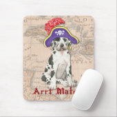 Tapis De Souris Great Dane Pirate (Avec souris)
