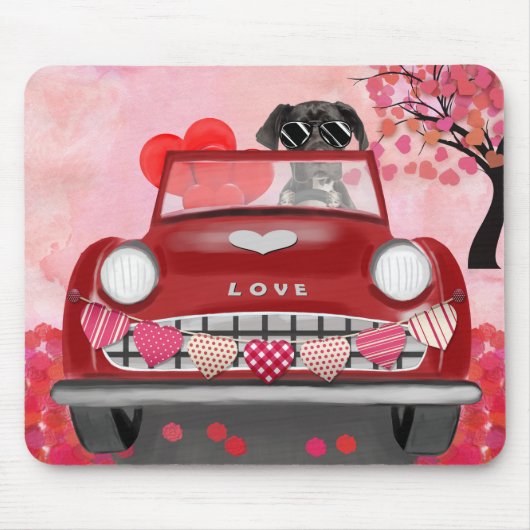 Tapis De Souris Great Dane Valentine's Day Delight (Devant)