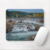 Tapis de souris Great Falls Potomac River Rapids – (Avec souris)