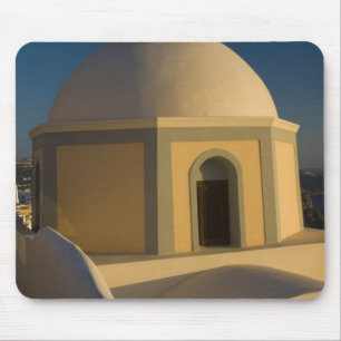 Tapis De Souris Grèce et île grecque de Santorini ville de 2