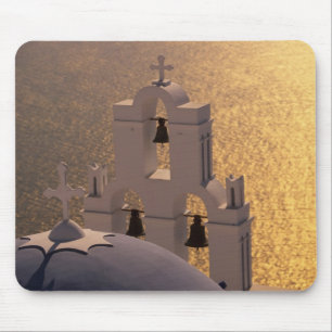 Tapis De Souris Grèce, îles Cyclades, Santorin, Thira,