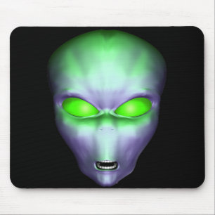 Tapis De Souris Green Alien Face