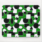 Tapis De Souris Green Bauhaus Collage (Devant)