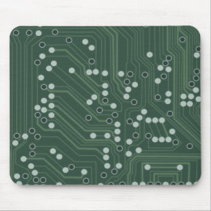 Tapis De Souris Green Circuit Board Arrière - plan Art Motif