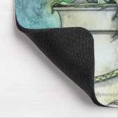 Tapis de souris Green Dragon par Molly Harrison (Coin)
